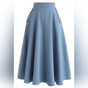 Blue Chichwish A-Line Skirt